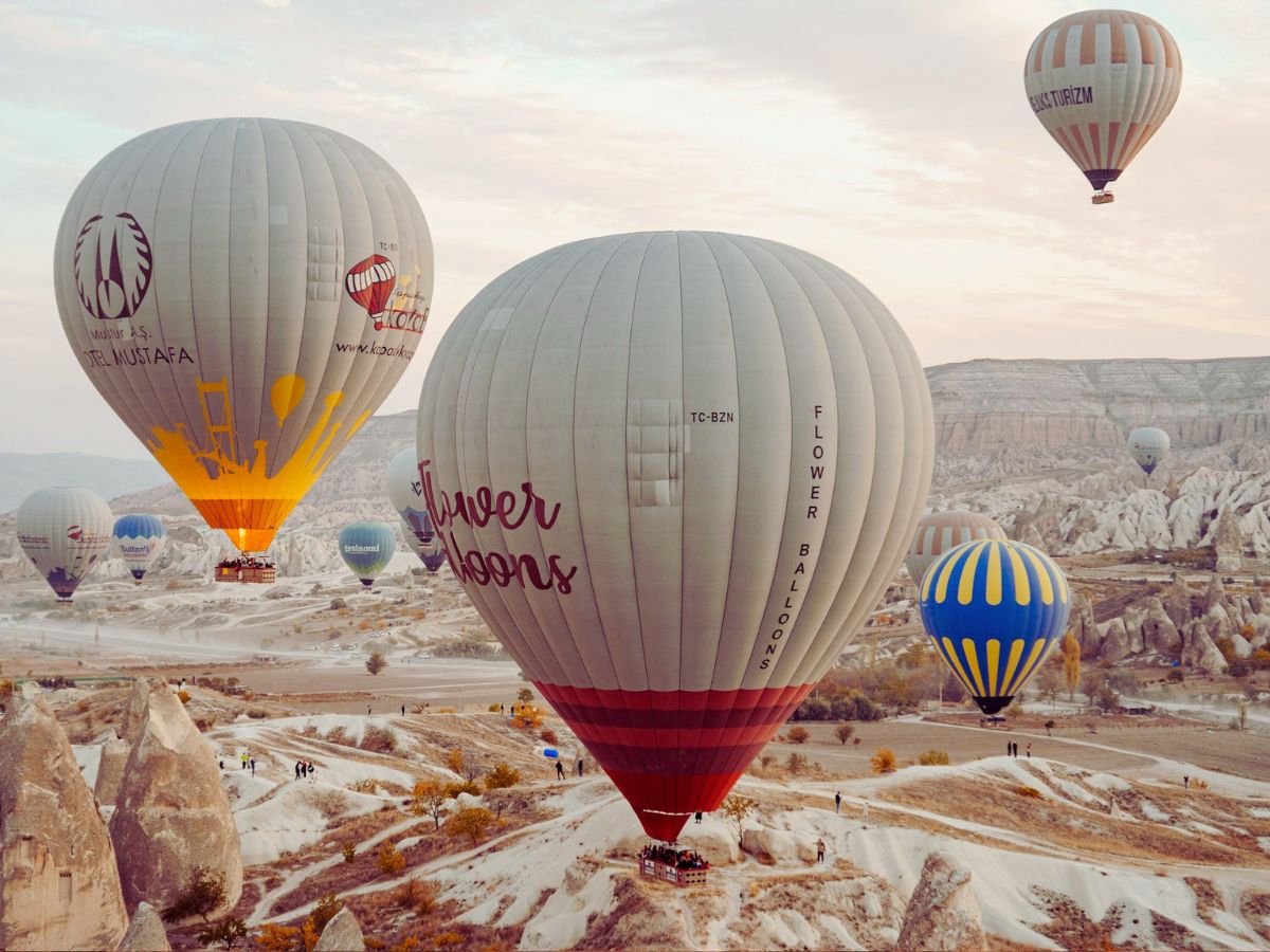 Hot air balloons in Cappadocia