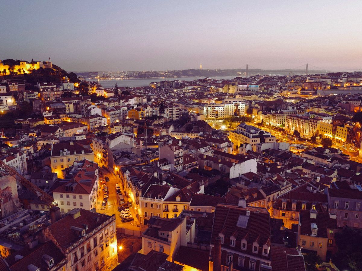 Lisbon's colorful streets and historic architecture